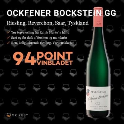 2018 Ockfener Bockstein GG, Weingut Reverchon, Saar, Tyskland